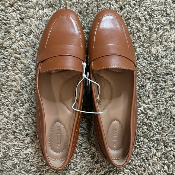 NWT Old Navy City Loafers - Cognac Brown - Women's size 10 - Picture 6 of 12